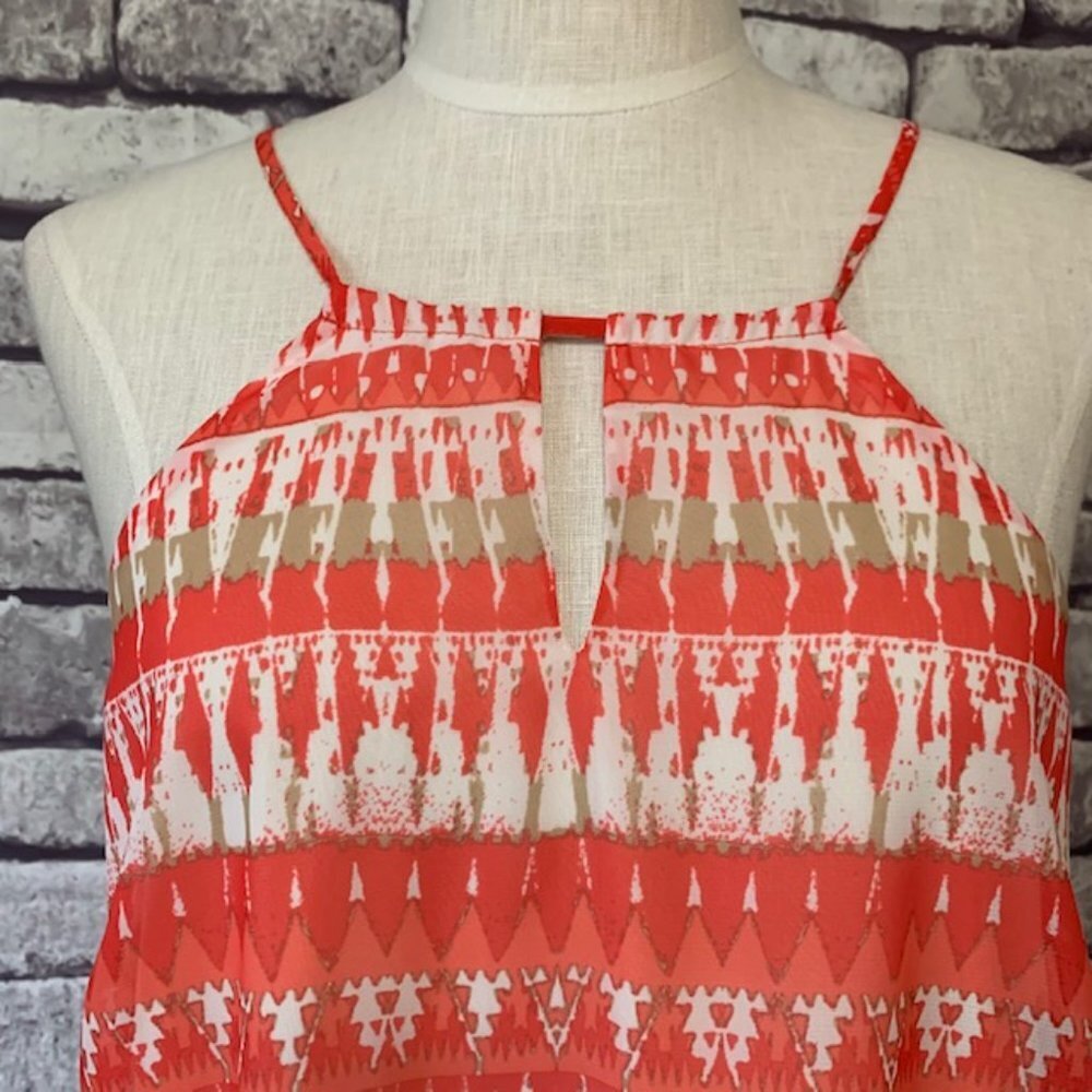 Charming Charlie Orange Sleeveless Dress Size M - Picture 2 of 10